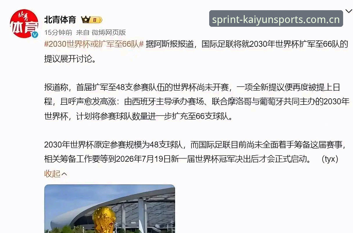 开运体育官方APP官方下载 2030年世界杯扩军至66队操作教程:从新闻解读到开运体育APP深度体验